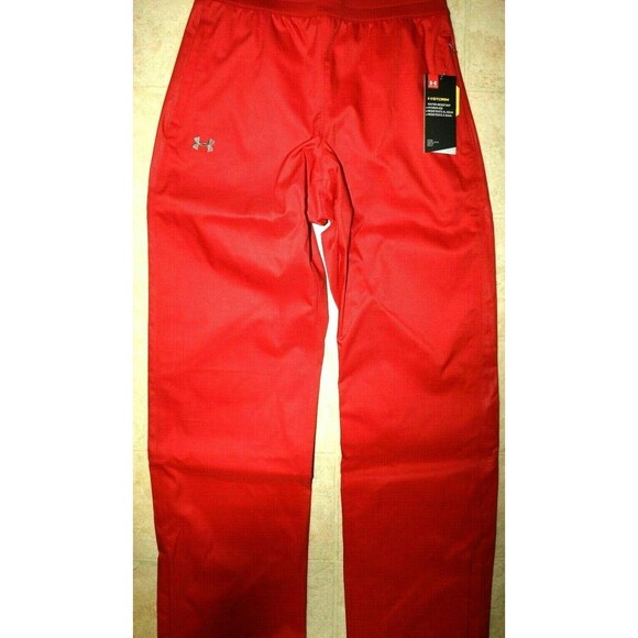 NEW Snow Pants Ski Women's Small Under Armour Storm Red Snow Board Gear - Picture 1 of 6